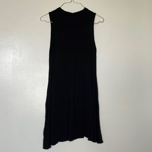 French Atmosphere Simple Black Sleeveless Dress Size Medium